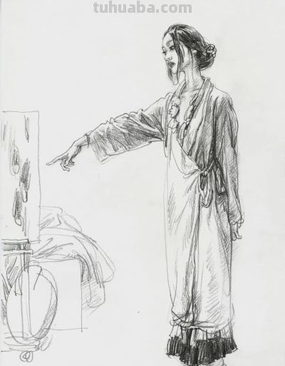 素描作品欣赏 - 图画吧TUHUABA