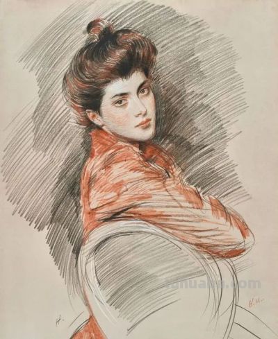 法国优秀画家素描作品 - 图画吧TUHUABA