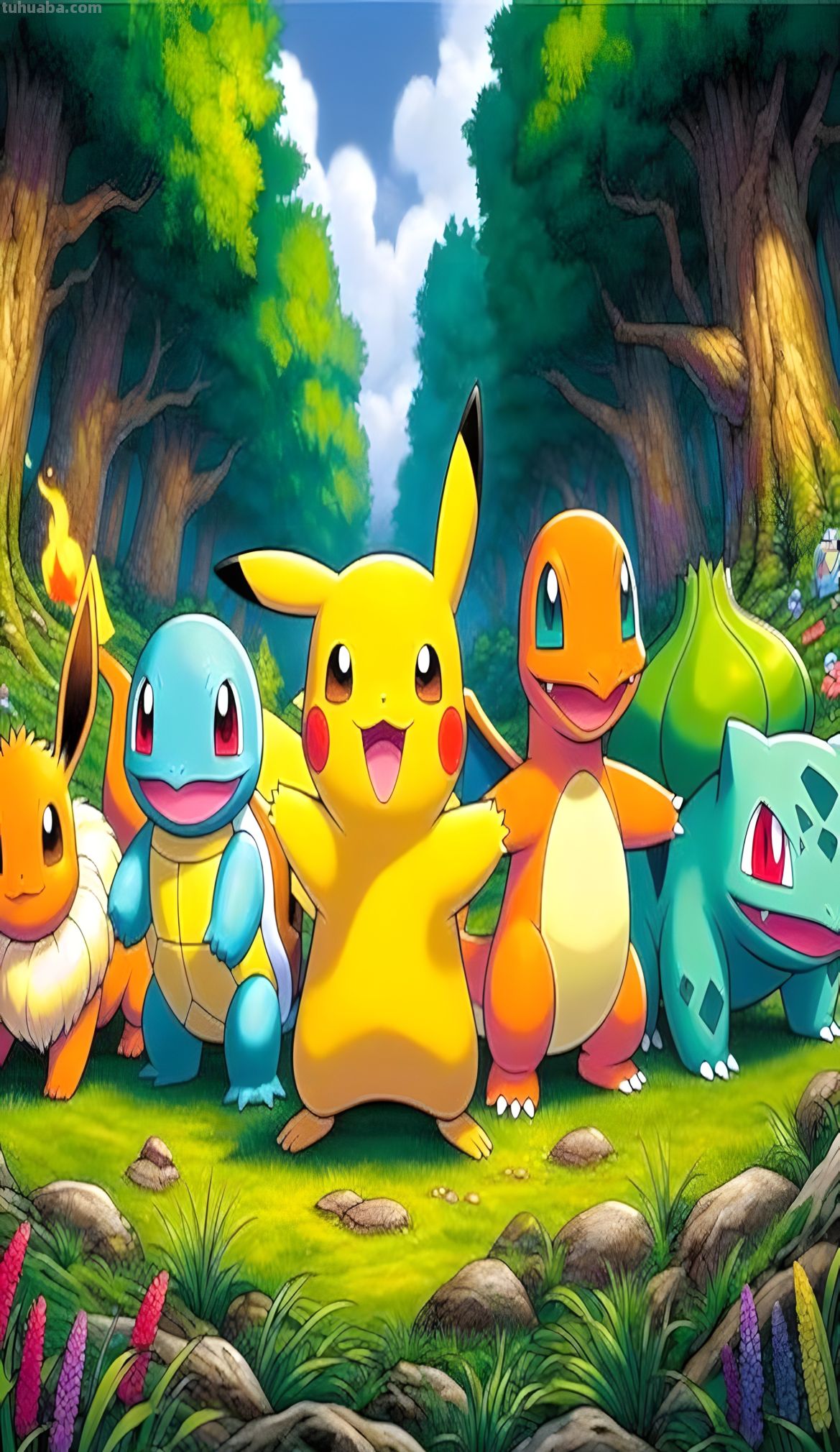 8K壁纸：二次元美图，精灵宝可梦，神奇的动漫壁纸 - 图画吧TUHUABA