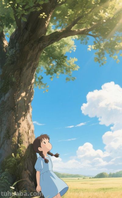 治愈系动漫风插画，宫崎骏式的温柔日常 - 图画吧TUHUABA