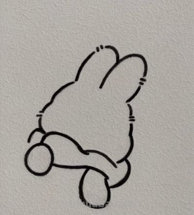 一学就会的简笔画 可爱的小兔子 - 图画吧TUHUABA