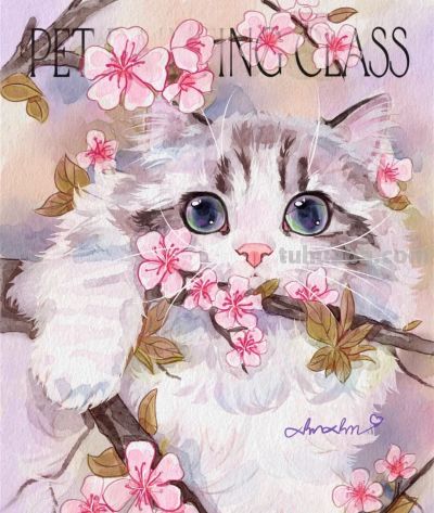 可爱到犯规！猫猫狗狗的插画，每一笔都透着 “宠物界的治愈魔力” - 图画吧TUHUABA