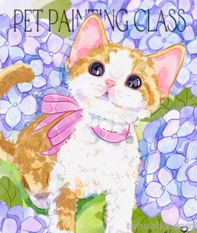 可爱到犯规！猫猫狗狗的插画，每一笔都透着 “宠物界的治愈魔力” - 图画吧TUHUABA