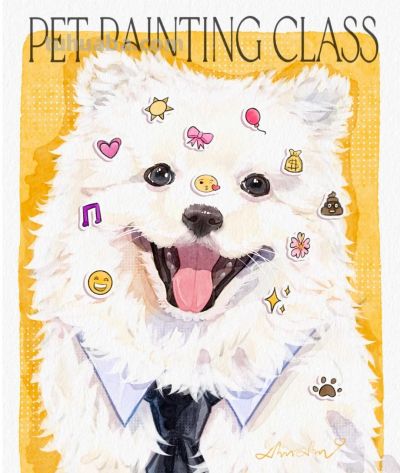 可爱到犯规！猫猫狗狗的插画，每一笔都透着 “宠物界的治愈魔力” - 图画吧TUHUABA