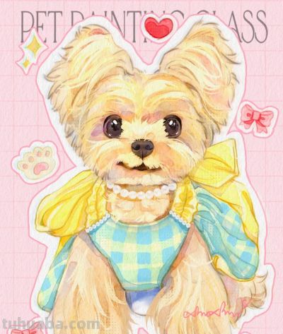 可爱到犯规！猫猫狗狗的插画，每一笔都透着 “宠物界的治愈魔力” - 图画吧TUHUABA