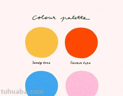 【绘画参考】多巴胺穿搭配色方案！好看色卡参考，记得收藏 - 图画吧TUHUABA