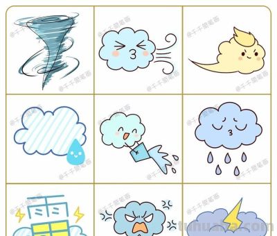 100种超萌手帐素材简笔画，小白看一遍也能学会 - 图画吧TUHUABA