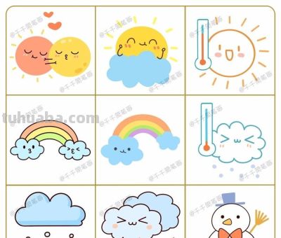 100种超萌手帐素材简笔画，小白看一遍也能学会 - 今日头条