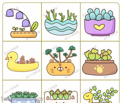 100种超萌手帐素材简笔画，小白看一遍也能学会 - 图画吧TUHUABA