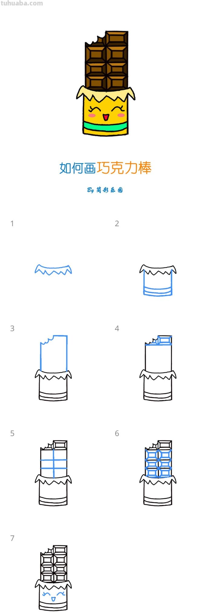 儿童节简笔画 - 十组儿童节食物简笔画 - 图画吧TUHUABA