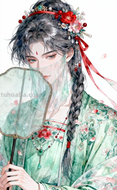 采用动漫风格搭配水彩绘制手法 呈现出低饱和度 梦幻朦胧的画面氛围 - 图画吧TUHUABA