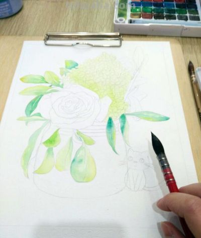 零基础学水彩/水彩画入门教程 - 图画吧TUHUABA