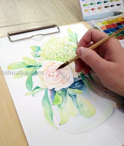 零基础学水彩/水彩画入门教程 - 图画吧TUHUABA