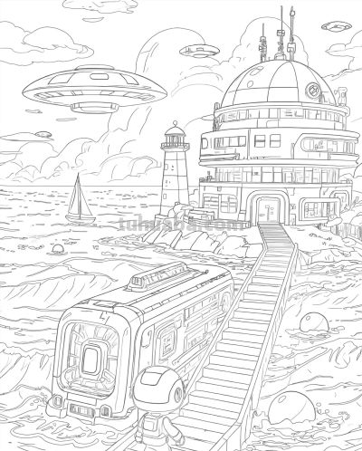 可打印科技类手抄报 - 图画吧TUHUABA