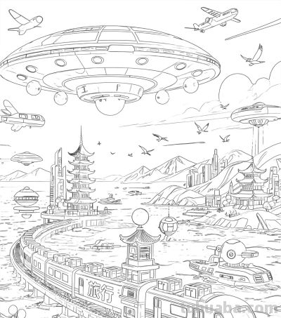 可打印科技类手抄报 - 图画吧TUHUABA