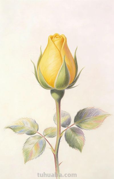 彩铅花卉插画分享 - 图画吧TUHUABA