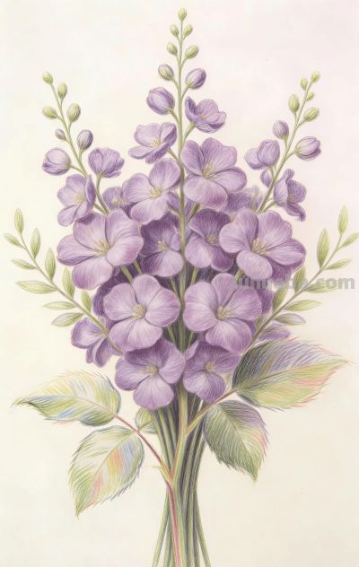 彩铅花卉插画分享 - 图画吧TUHUABA