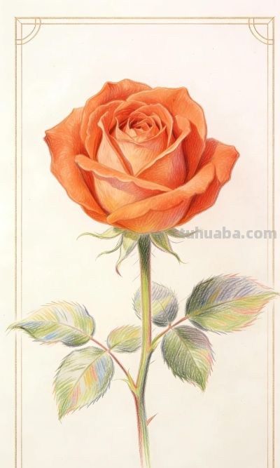 彩铅花卉插画分享 - 图画吧TUHUABA