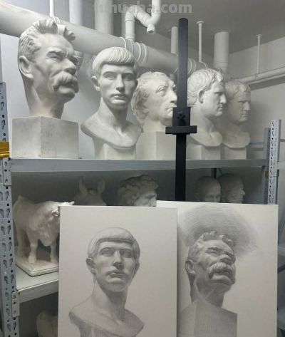 放松的素描 透气生动，罗马青年 高尔基 塔头素描，清华央美的保送生 - 今日头条
