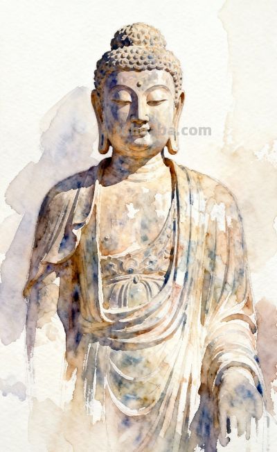 水彩——这流动的色彩，恰似佛法中那无常的智慧 - 图画吧TUHUABA