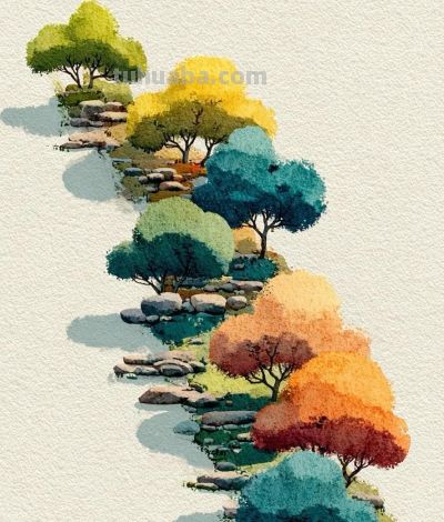 水彩插画：带你走进我的画里 - 图画吧TUHUABA