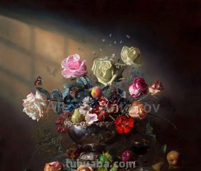 现代俄罗斯艺术家阿列克谢.安东诺夫极致的静物花卉油画作品欣赏 - 今日头条 现代俄罗斯艺术家阿列克谢.安东诺夫极致的静物花卉油画作品欣赏 - 图画吧TUHUABA