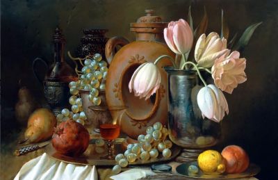 现代俄罗斯艺术家阿列克谢.安东诺夫极致的静物花卉油画作品欣赏 - 今日头条 现代俄罗斯艺术家阿列克谢.安东诺夫极致的静物花卉油画作品欣赏 - 图画吧TUHUABA