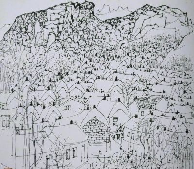 吴冠中速写作品在线欣赏 - 图画吧TUHUABA