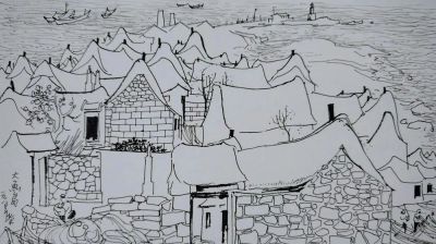 吴冠中速写作品在线欣赏 - 图画吧TUHUABA