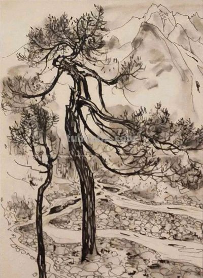 吴冠中速写作品在线欣赏 - 图画吧TUHUABA