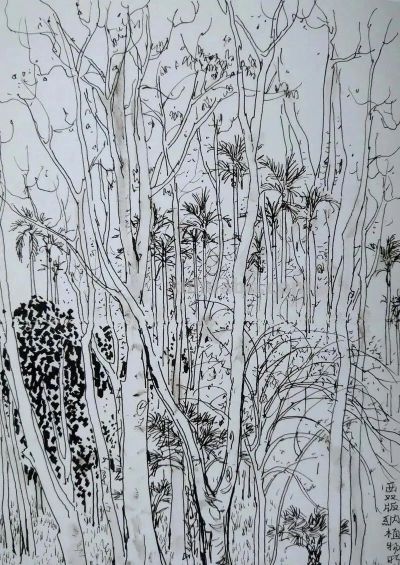 吴冠中速写作品在线欣赏 - 图画吧TUHUABA