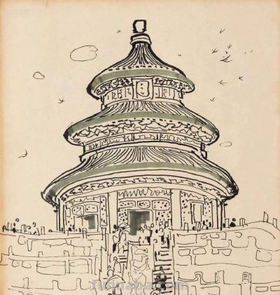 吴冠中速写作品在线欣赏 - 图画吧TUHUABA