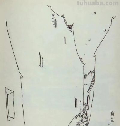 吴冠中速写作品在线欣赏 - 图画吧TUHUABA