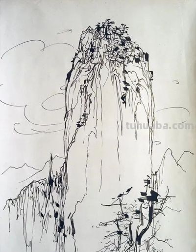 吴冠中速写作品在线欣赏 - 图画吧TUHUABA