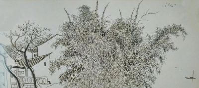 吴冠中速写作品在线欣赏 - 图画吧TUHUABA