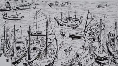 吴冠中速写作品在线欣赏 - 图画吧TUHUABA