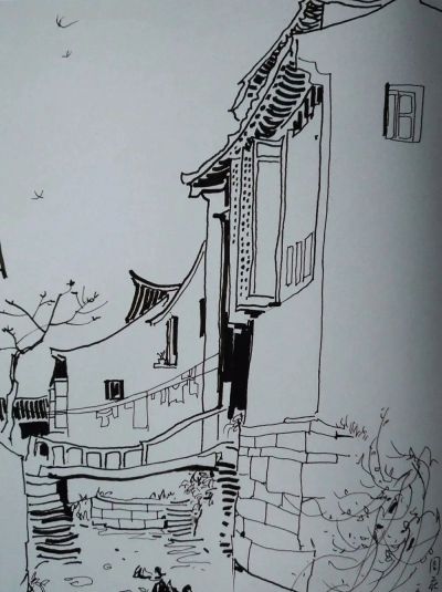 吴冠中速写作品在线欣赏 - 图画吧TUHUABA