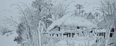 吴冠中速写作品在线欣赏 - 图画吧TUHUABA