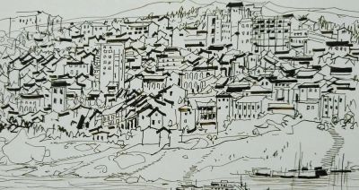 吴冠中速写作品在线欣赏 - 图画吧TUHUABA