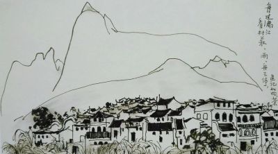 吴冠中速写作品在线欣赏 - 图画吧TUHUABA