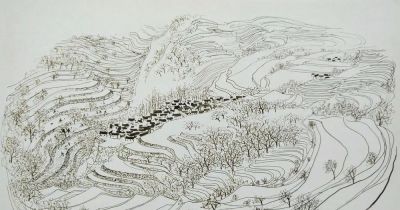 吴冠中速写作品在线欣赏 - 图画吧TUHUABA