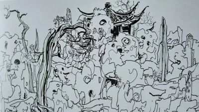 吴冠中速写作品在线欣赏 - 图画吧TUHUABA