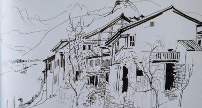 吴冠中速写作品在线欣赏 - 图画吧TUHUABA