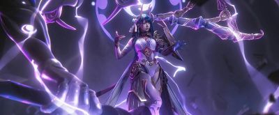 雷电将军cos：紫电战甲+雷光特效，帅到炸裂 - 图画吧TUHUABA