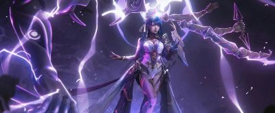 雷电将军cos：紫电战甲+雷光特效，帅到炸裂 - 图画吧TUHUABA