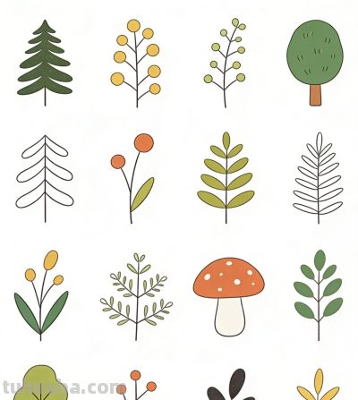 简笔画合集 森系感觉 - 图画吧TUHUABA