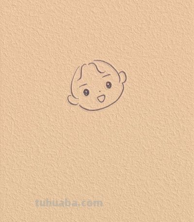 一学就会的简笔画 好可爱的小女孩 - 图画吧TUHUABA