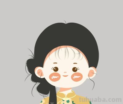 可爱的简笔画少女，每天开心，就会每天可爱 - 图画吧TUHUABA