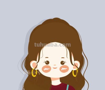 可爱的简笔画少女，每天开心，就会每天可爱 - 图画吧TUHUABA