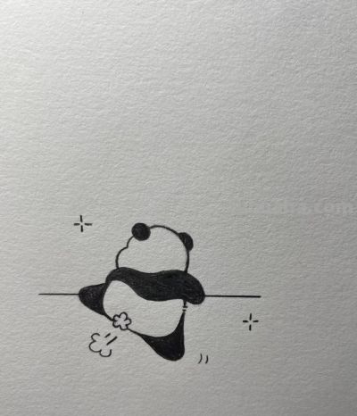 一学就会的简笔画，好可爱的小熊猫 - 图画吧TUHUABA